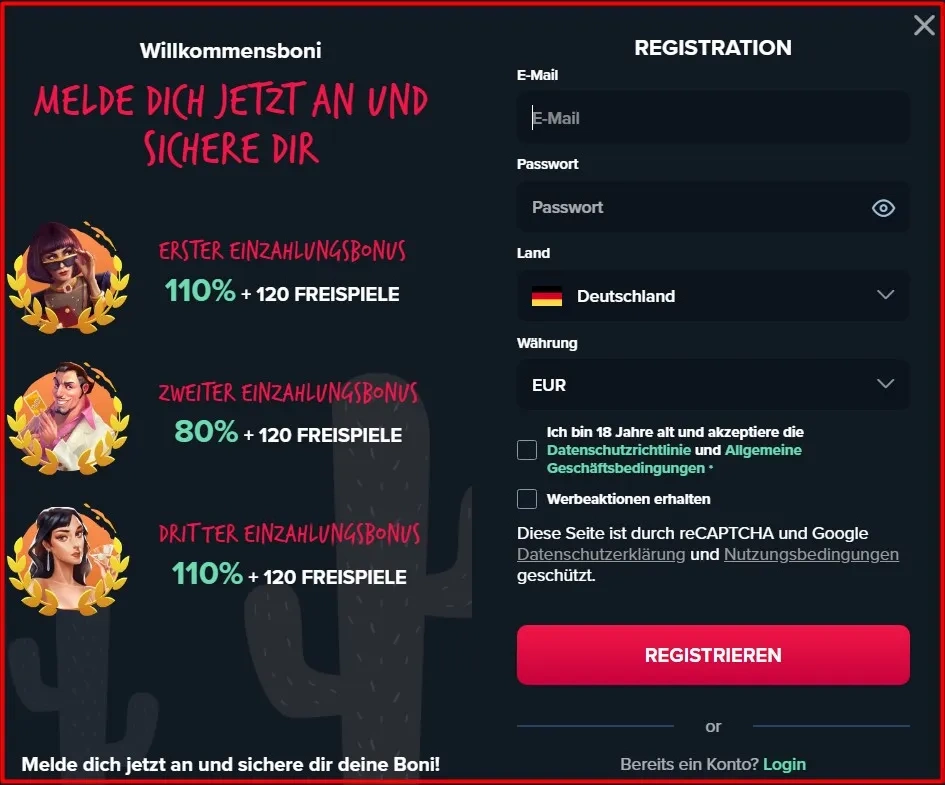Registrierung